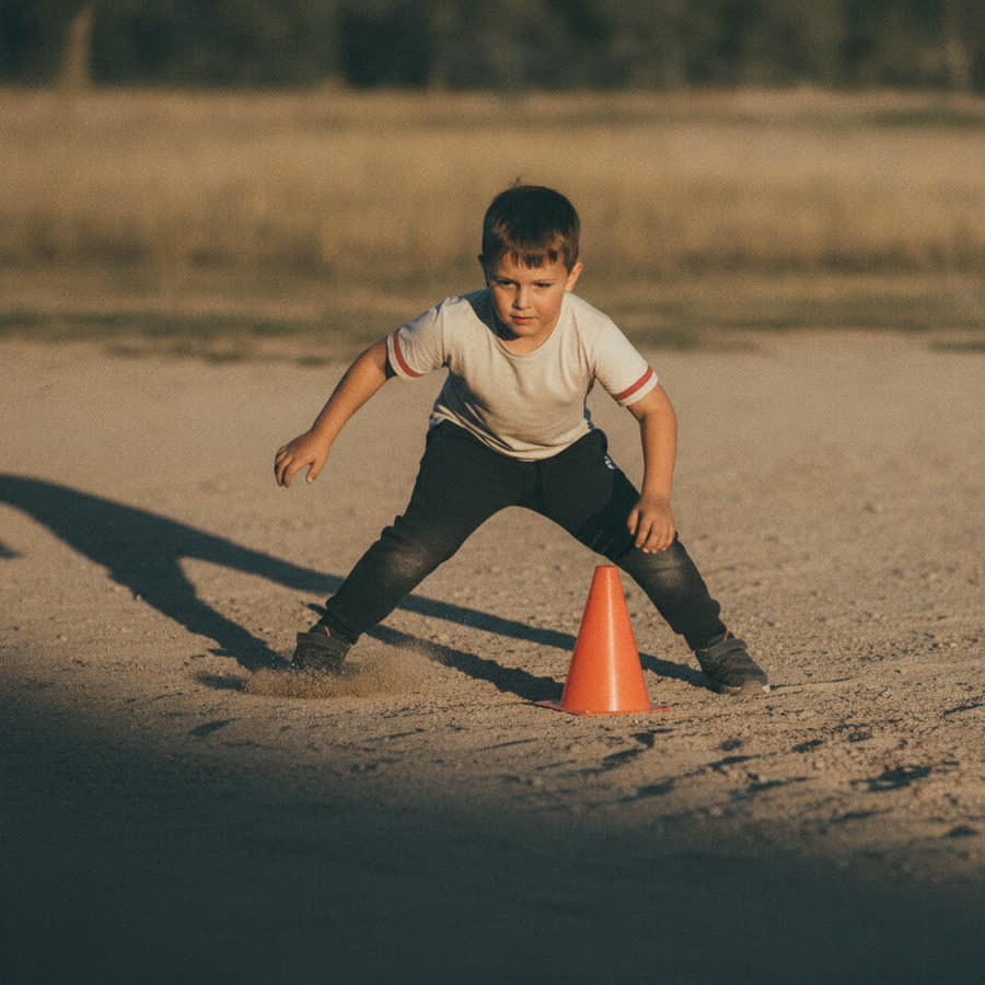 A child planting to change direction